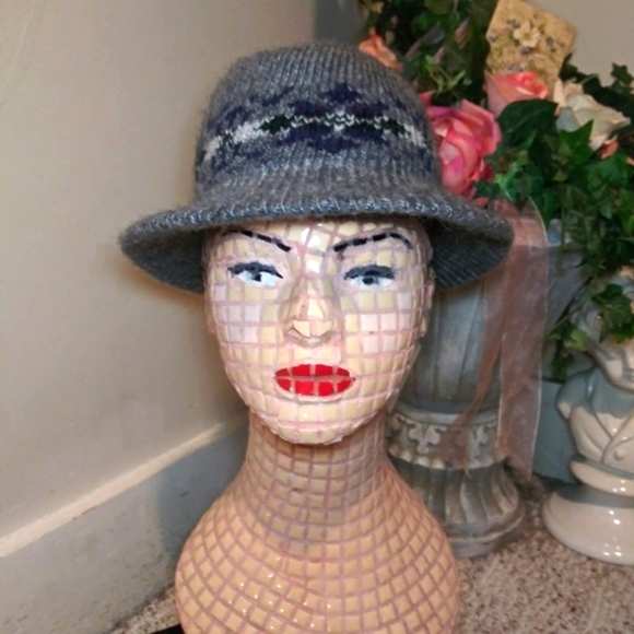 Vintage 1970-80's NWT Aris Cappello Collection Fair Isle Sweater Knit Hat - Picture 13 of 13